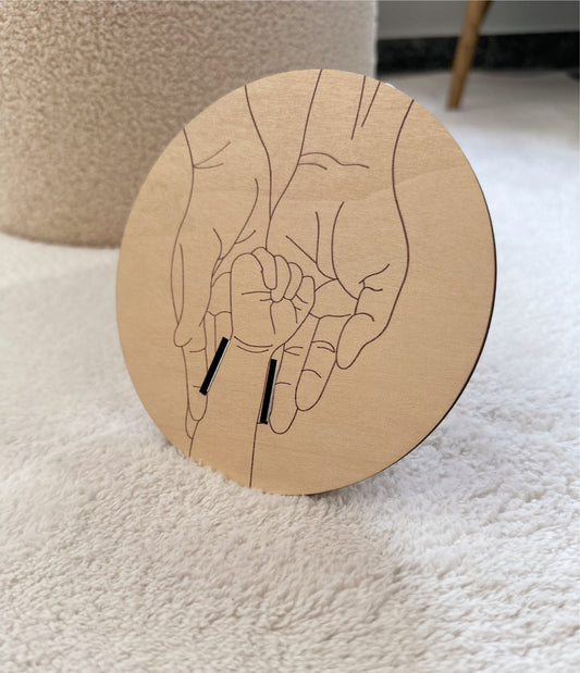 Meilensteinkarte zur Geburt Erinnerungskarte für Geburtsband