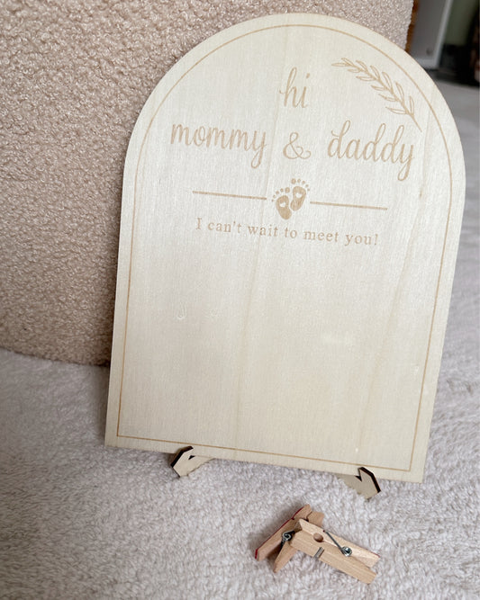 Meilensteinkarte zur Geburt Erinnerungskarte