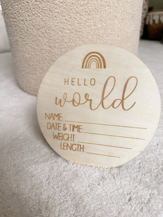 Meilensteinkarte zur Geburt Erinnerungskarte